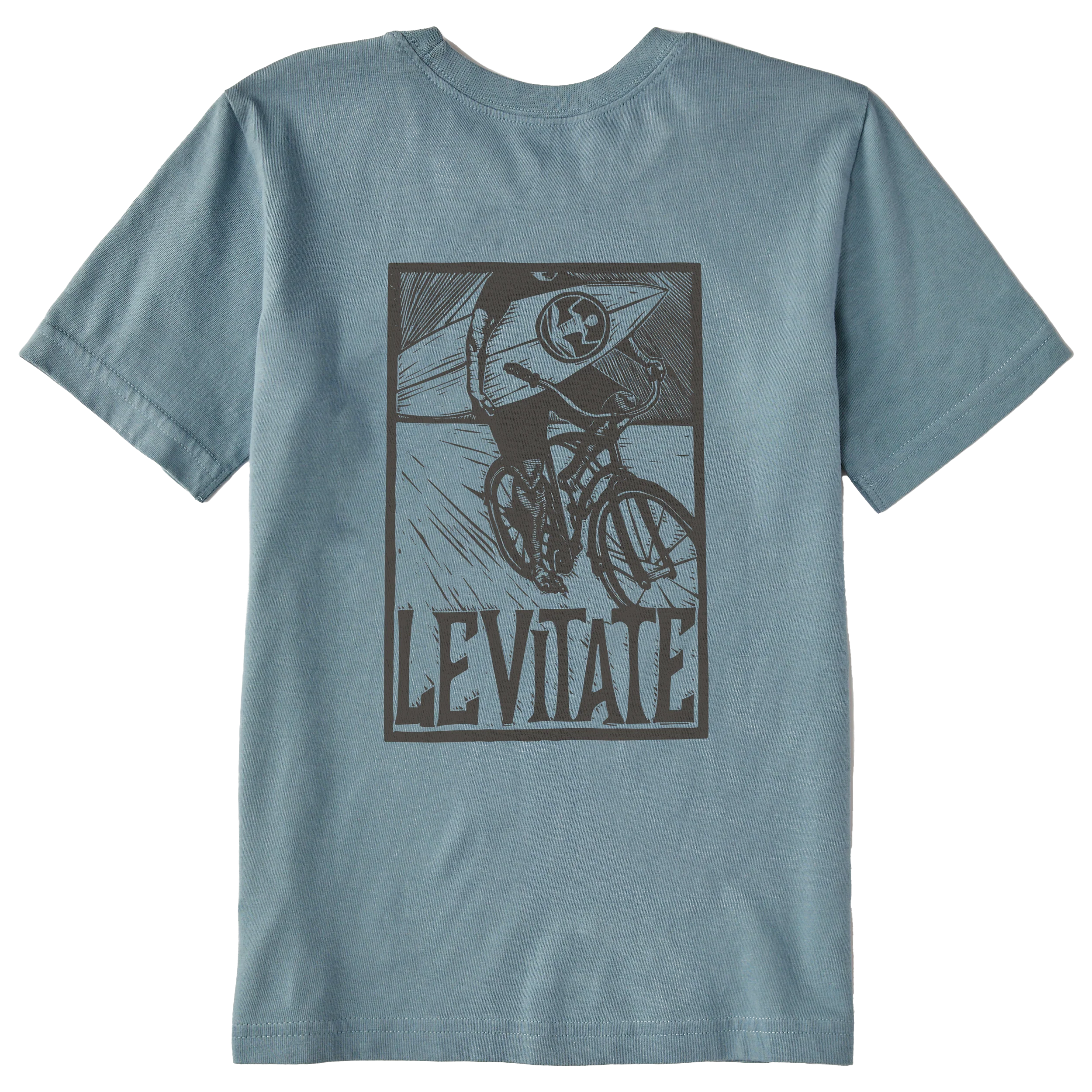 Kid's Block Print Surfer Short Sleeve Premium Tee - Image 3