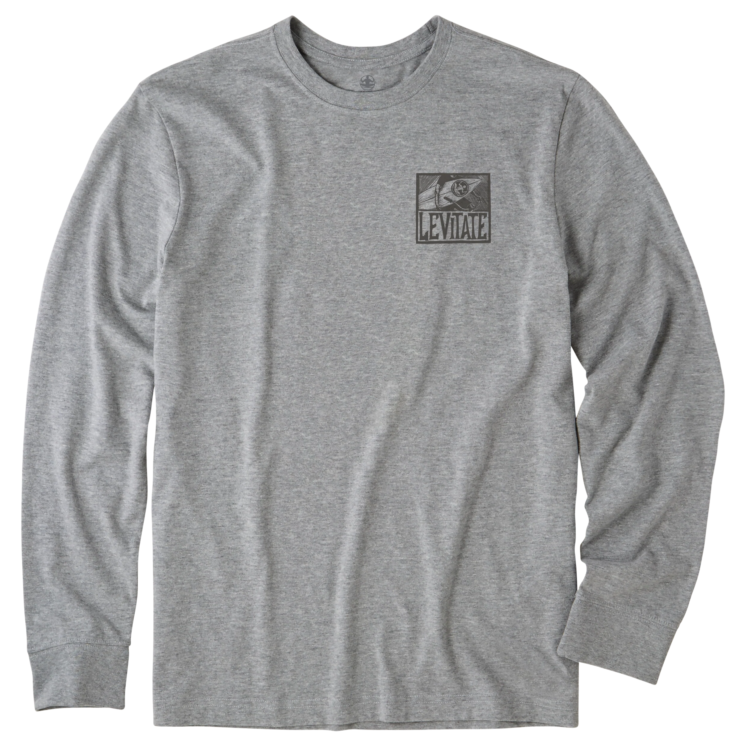 Men's Block Print Surfer Long Sleeve Premium Tee - Image 2