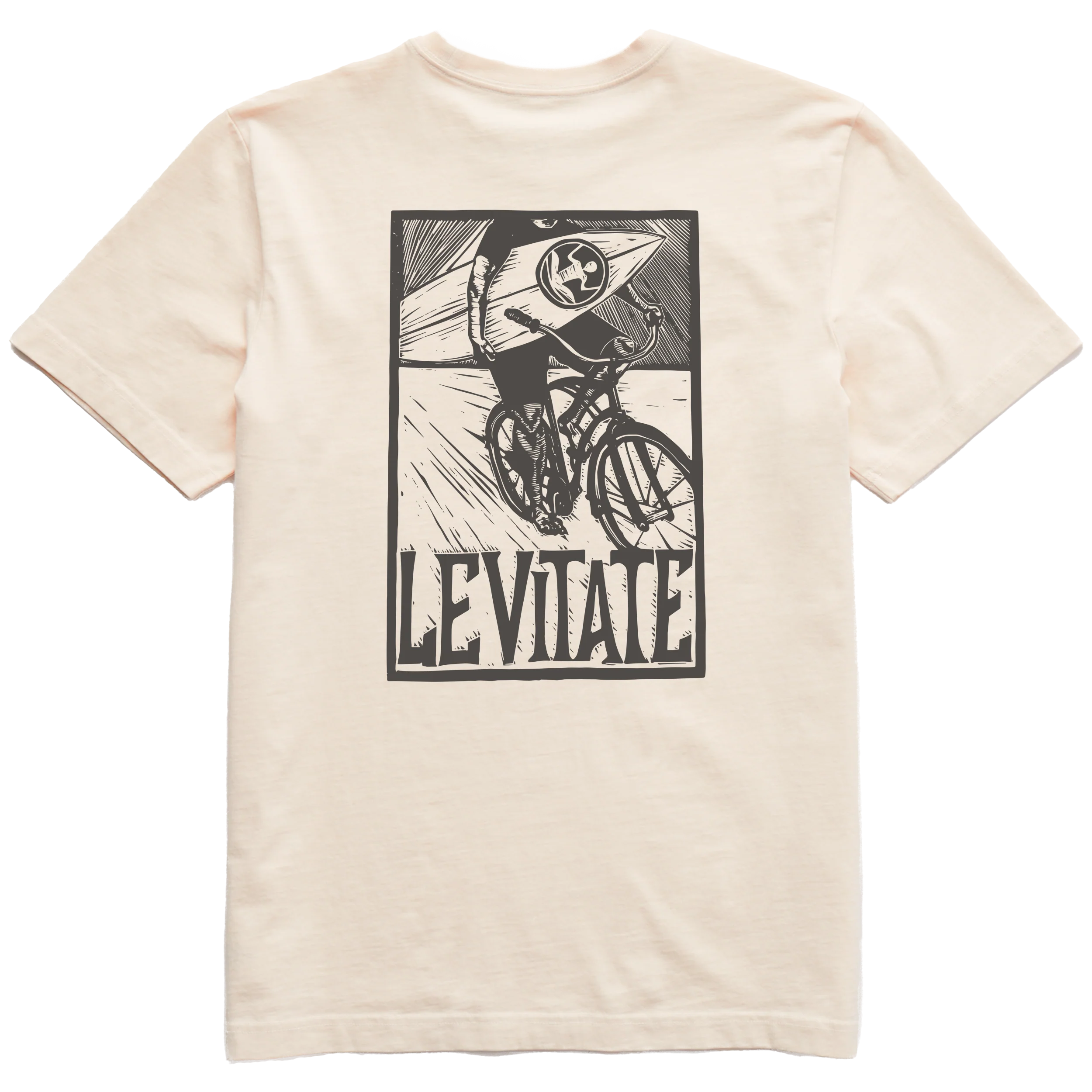 Men's Block Print Surfer Short Sleeve Premium Tee