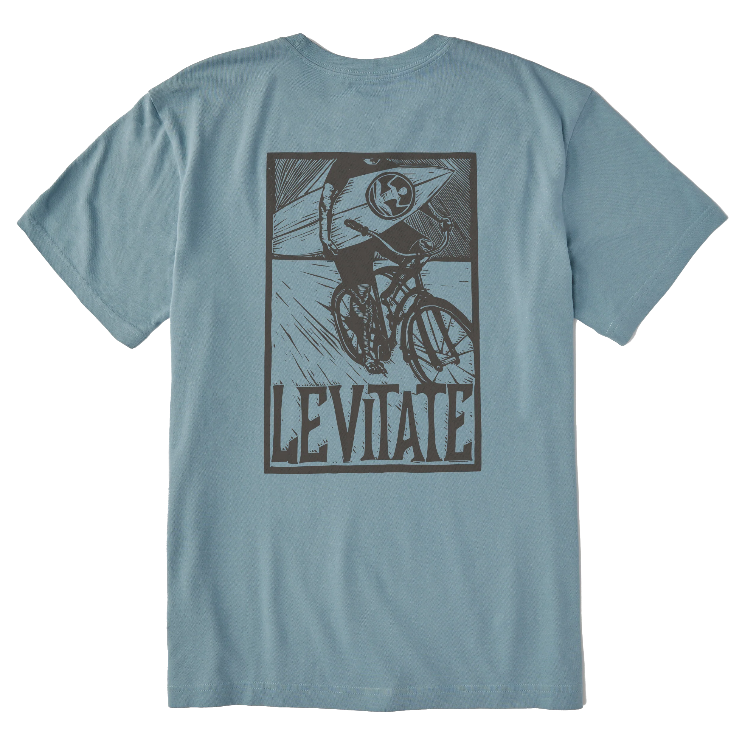 Men's Block Print Surfer Short Sleeve Premium Tee - Image 5