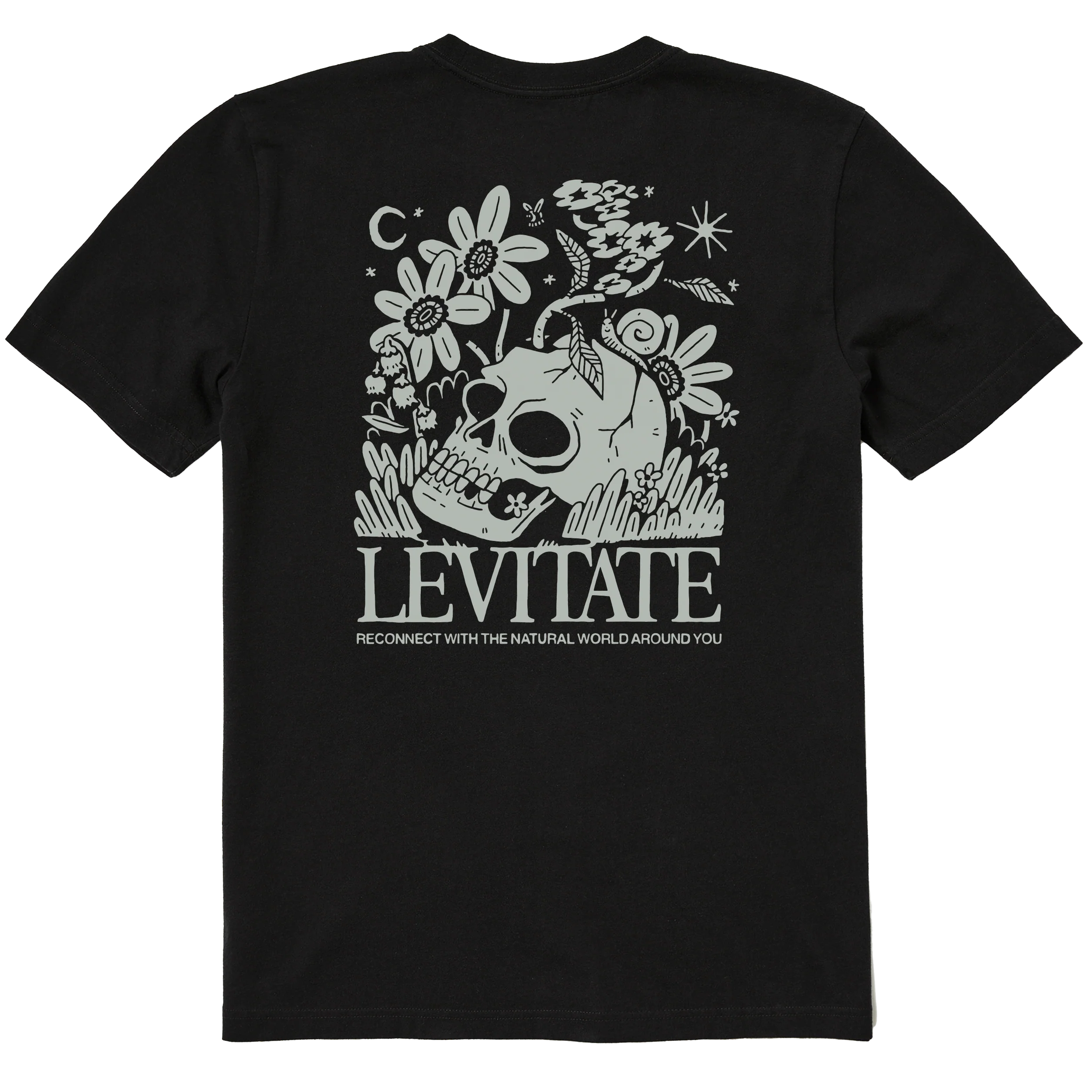 Men's Reconnect Black Short Sleeve Premium Tee - Image 3
