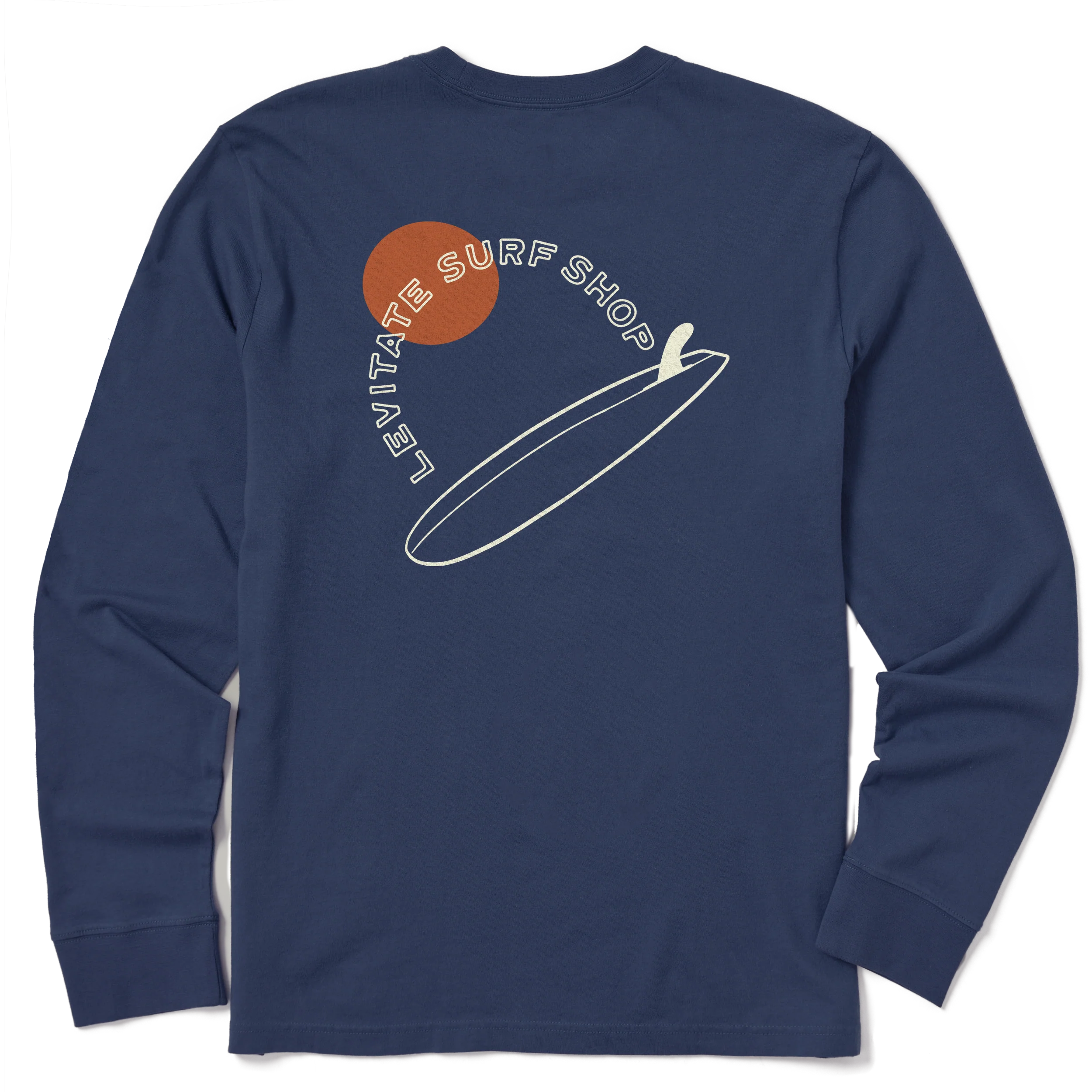 Men's Single Fin Club Long Sleeve Premium Tee