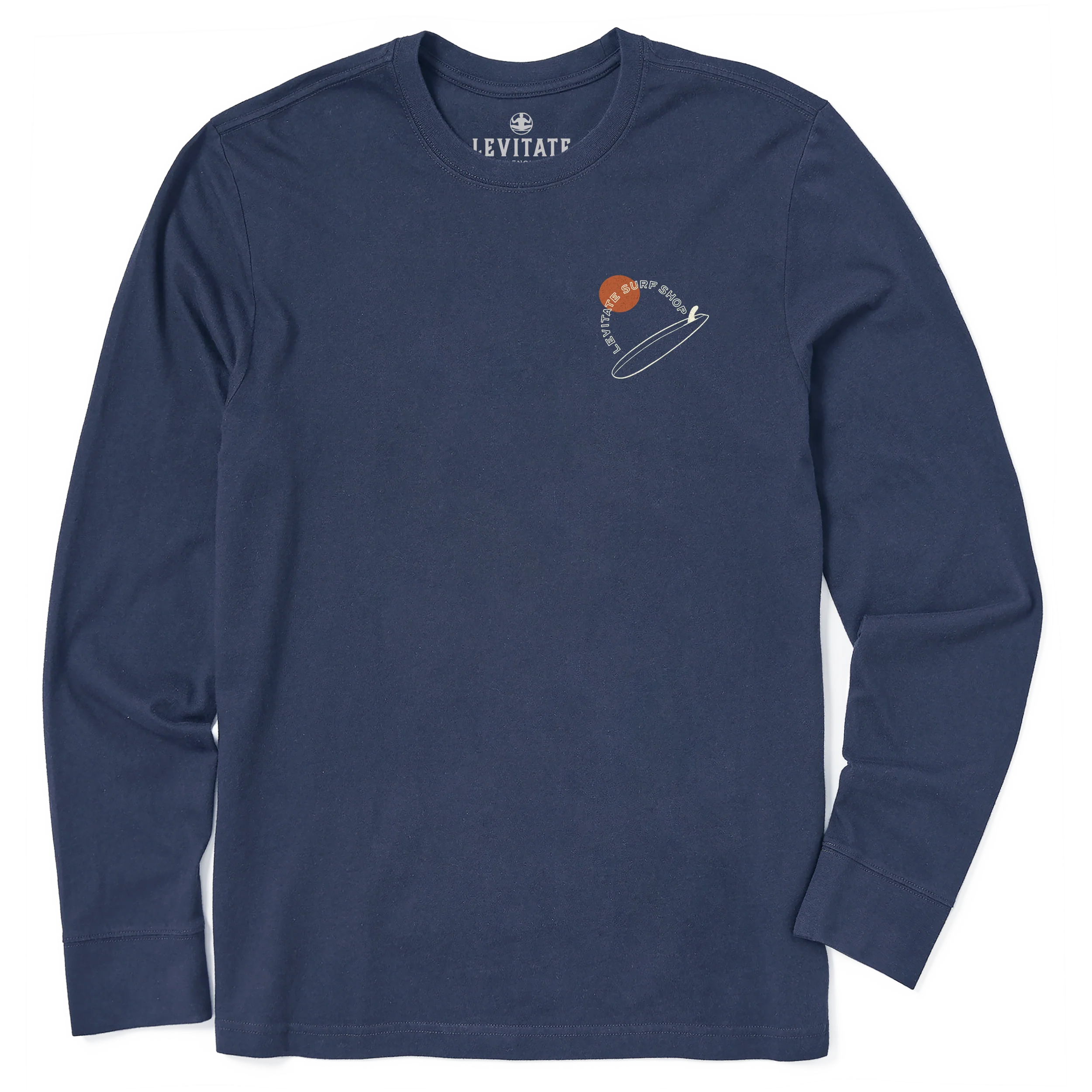 Men's Single Fin Club Long Sleeve Premium Tee - Image 2