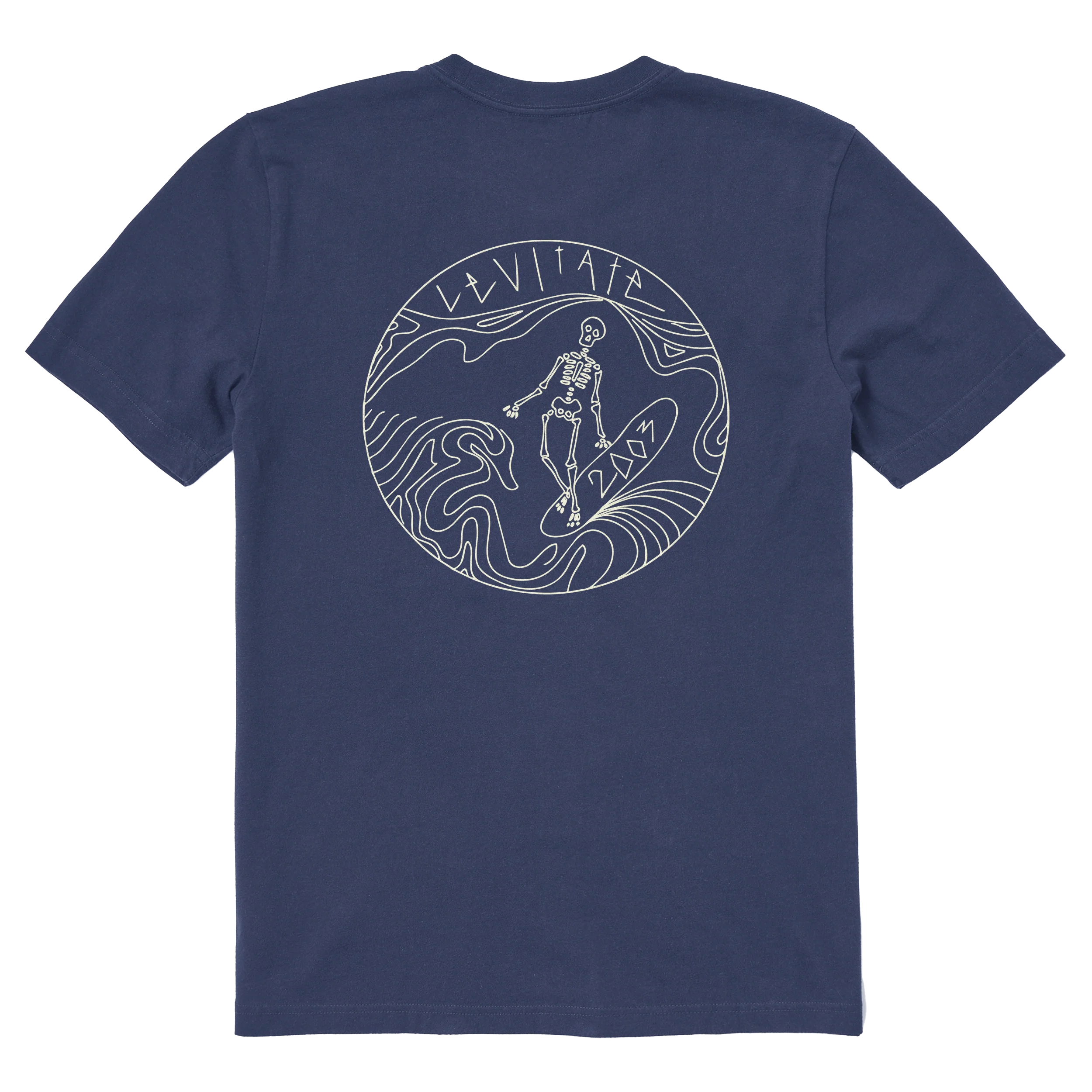 Men's Skeleton Surfer Short Sleeve Premium Tee - Image 5