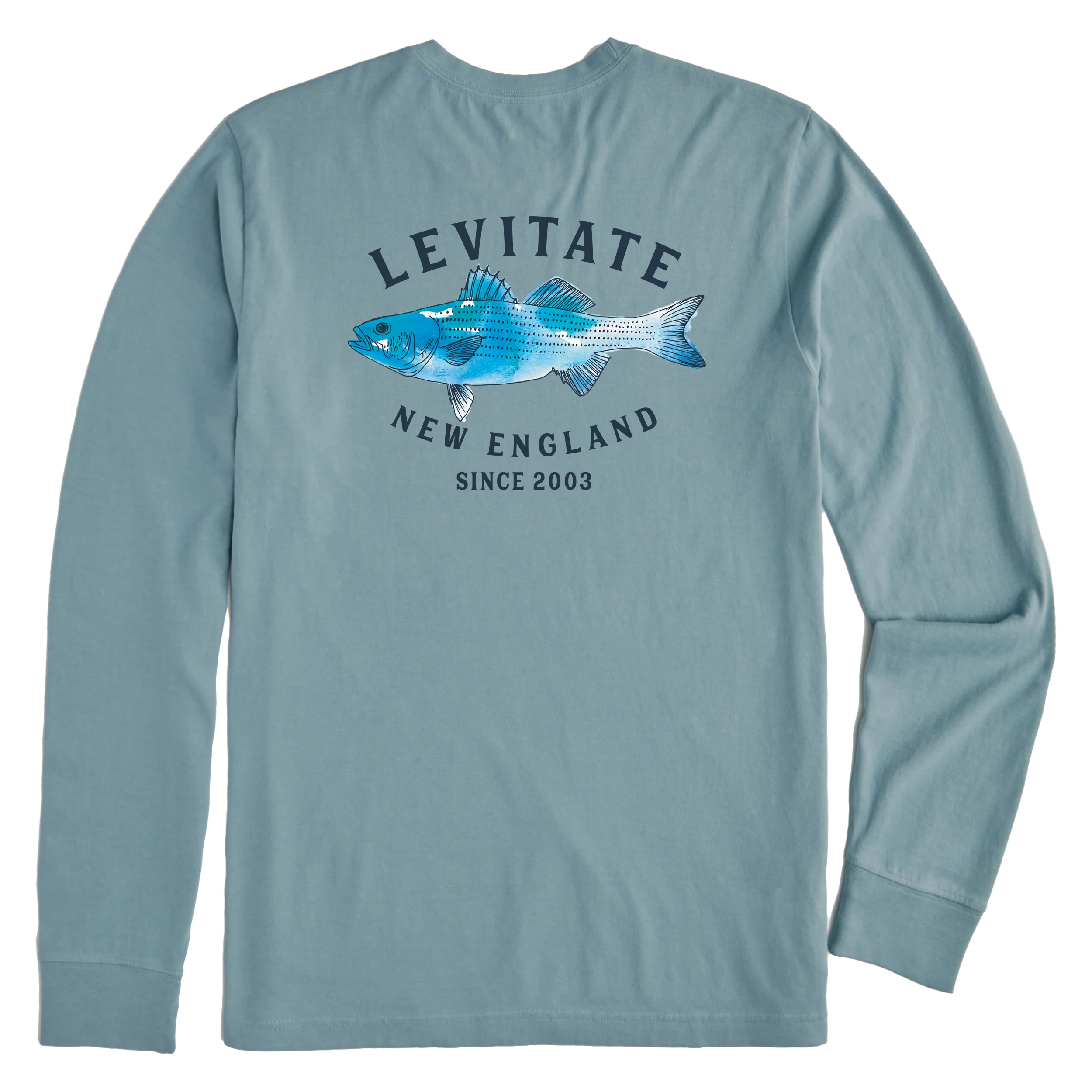 Men's Trippy Fish Long Sleeve Premium Tee - Image 3