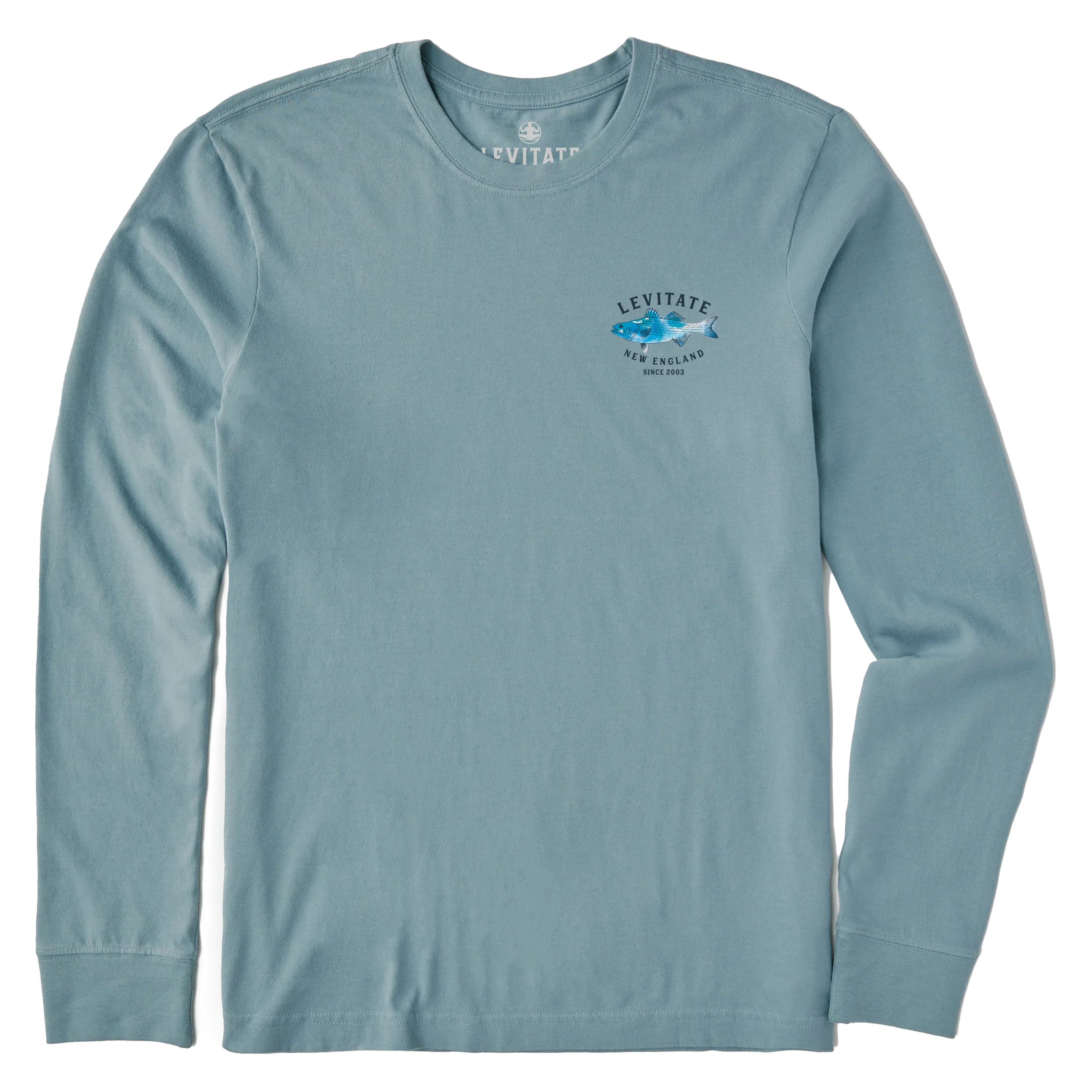 Men's Trippy Fish Long Sleeve Premium Tee - Image 4