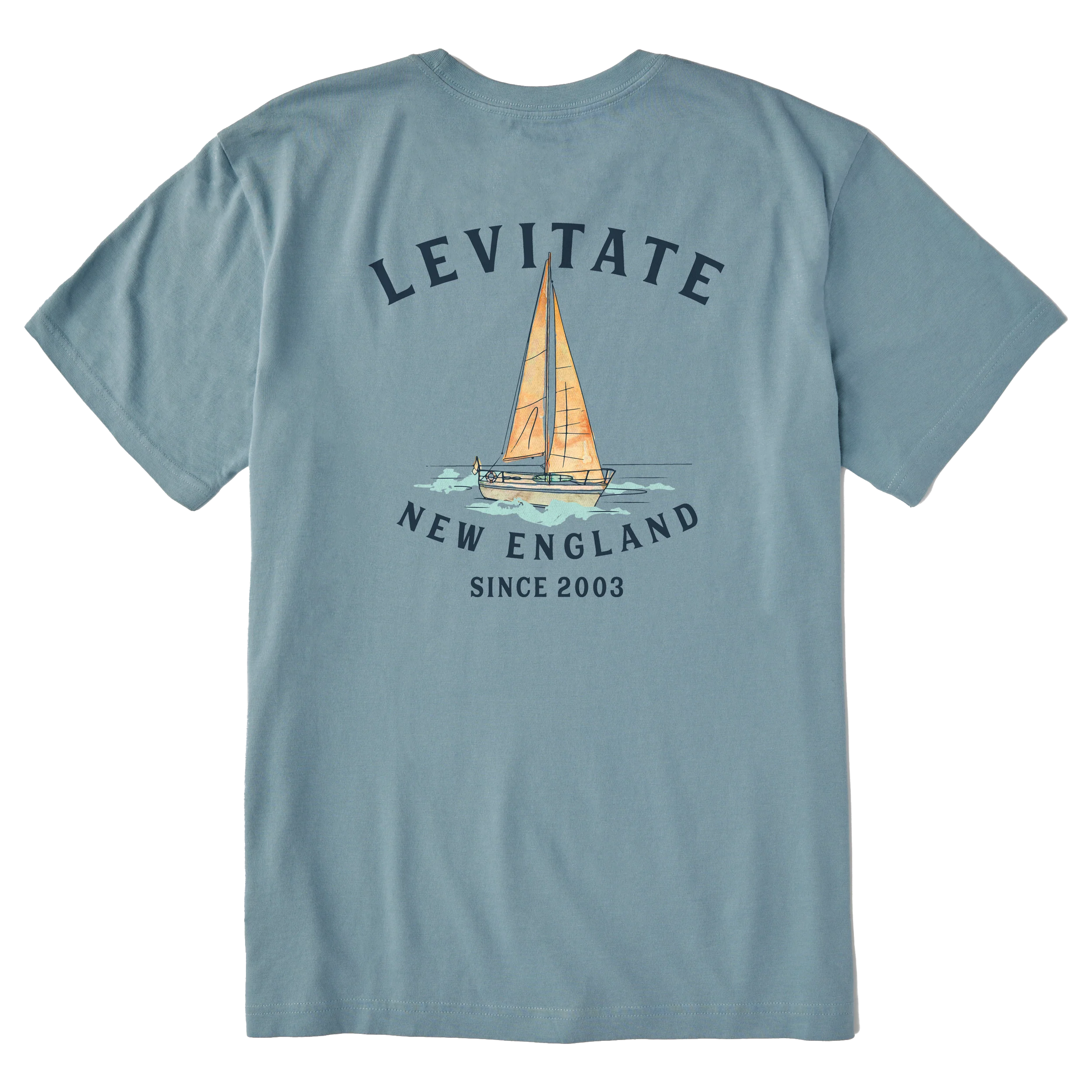 Men's Trippy Sailboat Short Sleeve Premium Tee - Image 3