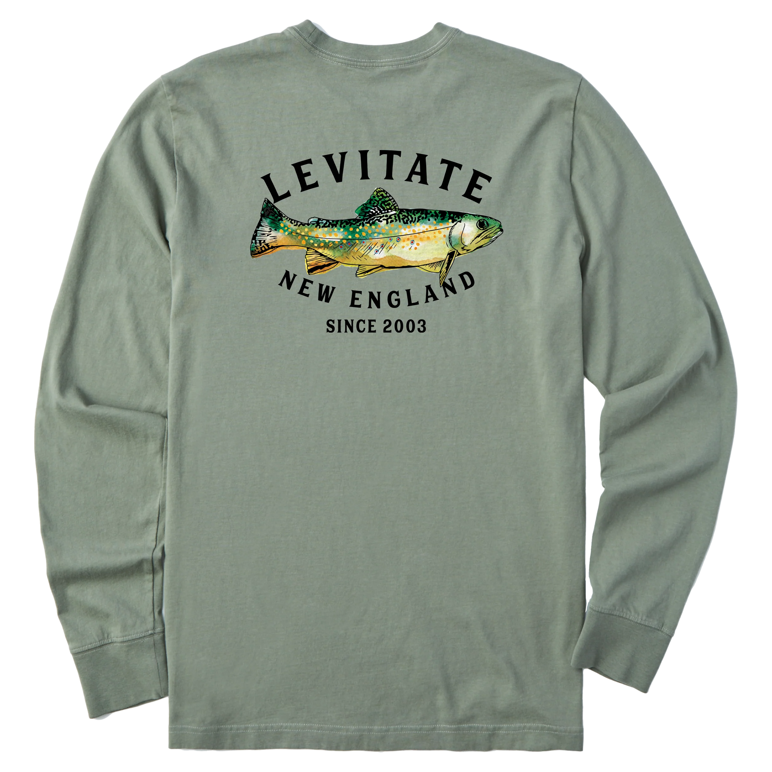 Men's Trippy Trout Long Sleeve Premium Tee