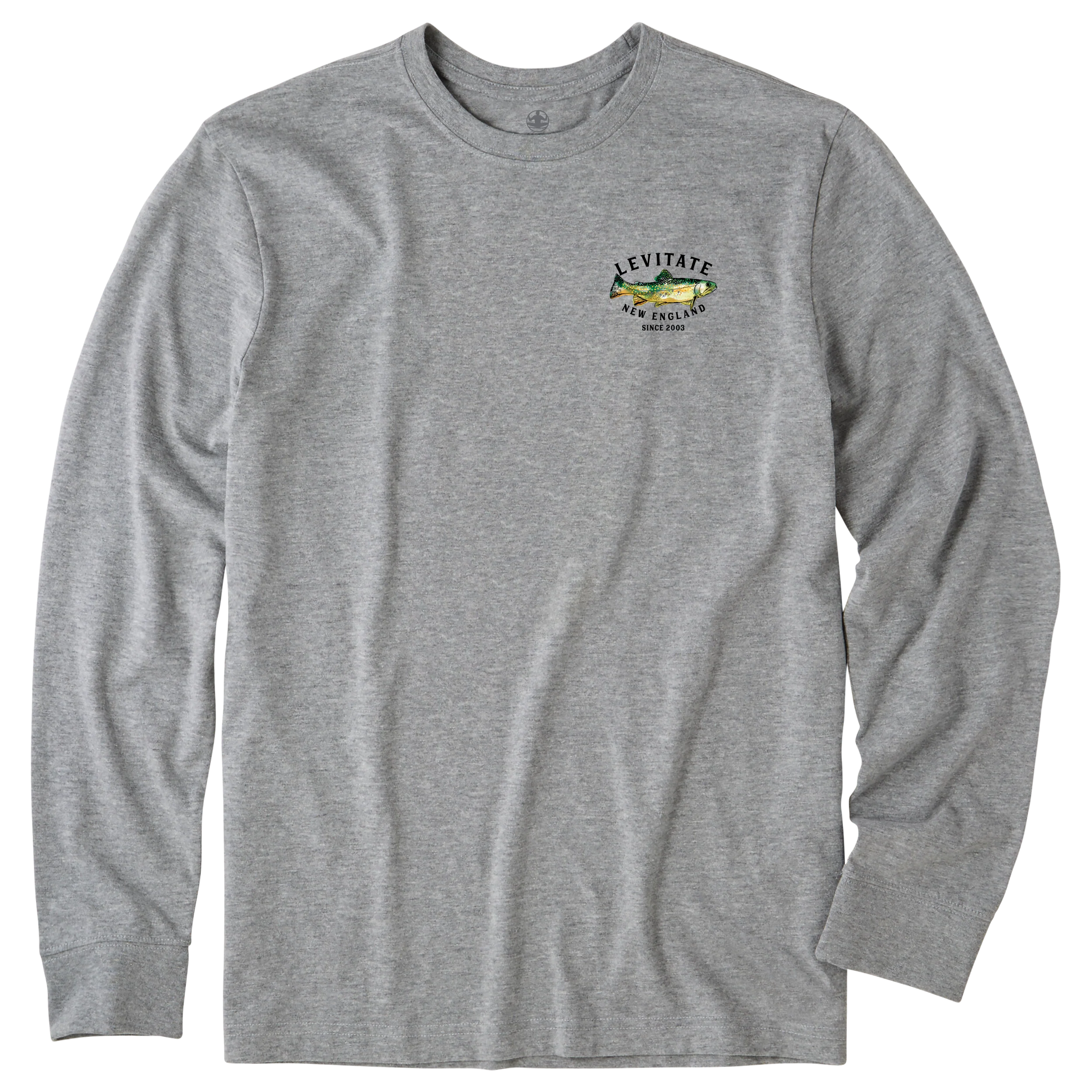 Men's Trippy Trout Long Sleeve Premium Tee - Image 4