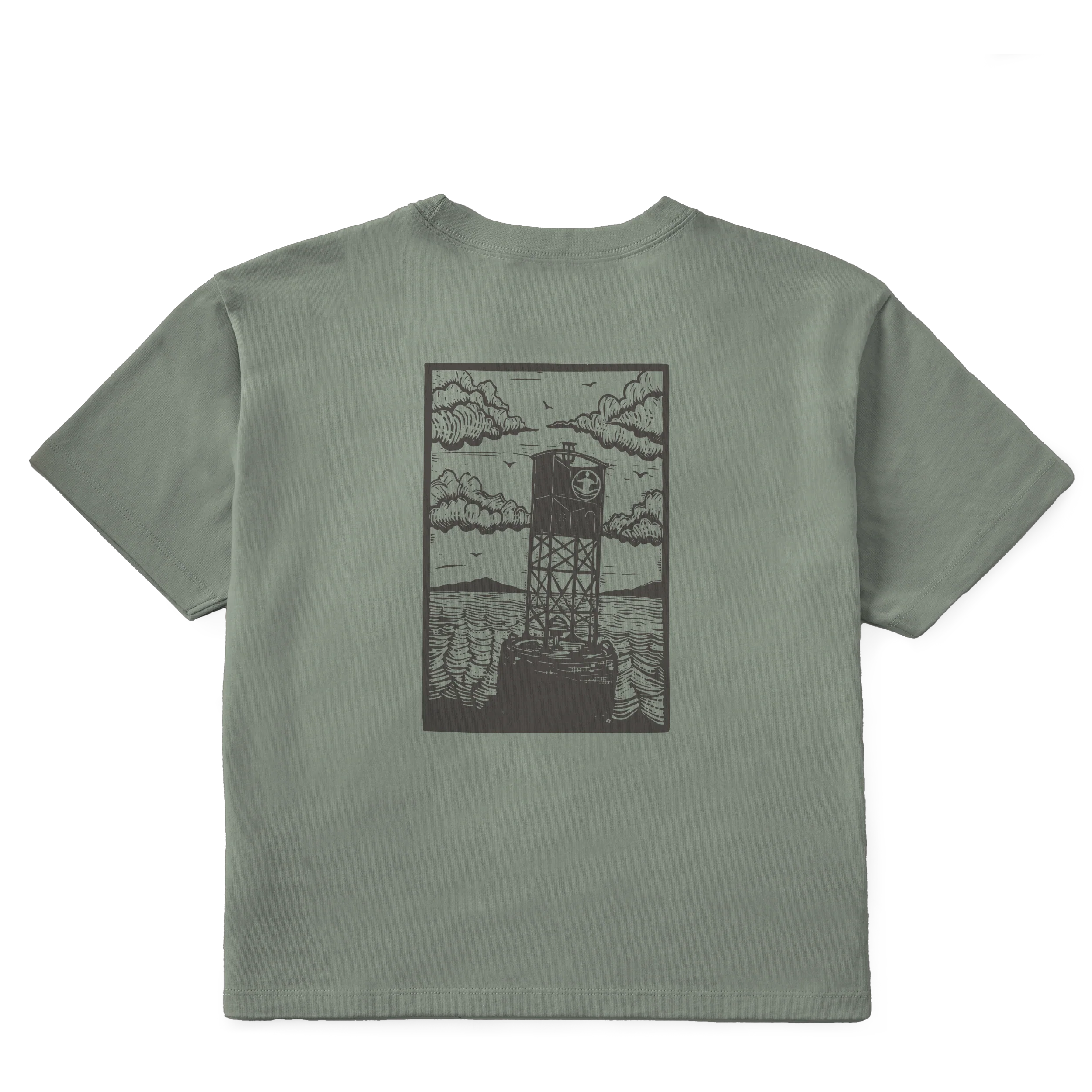 Women's Block Print Buoys Short Sleeve Premium Tee