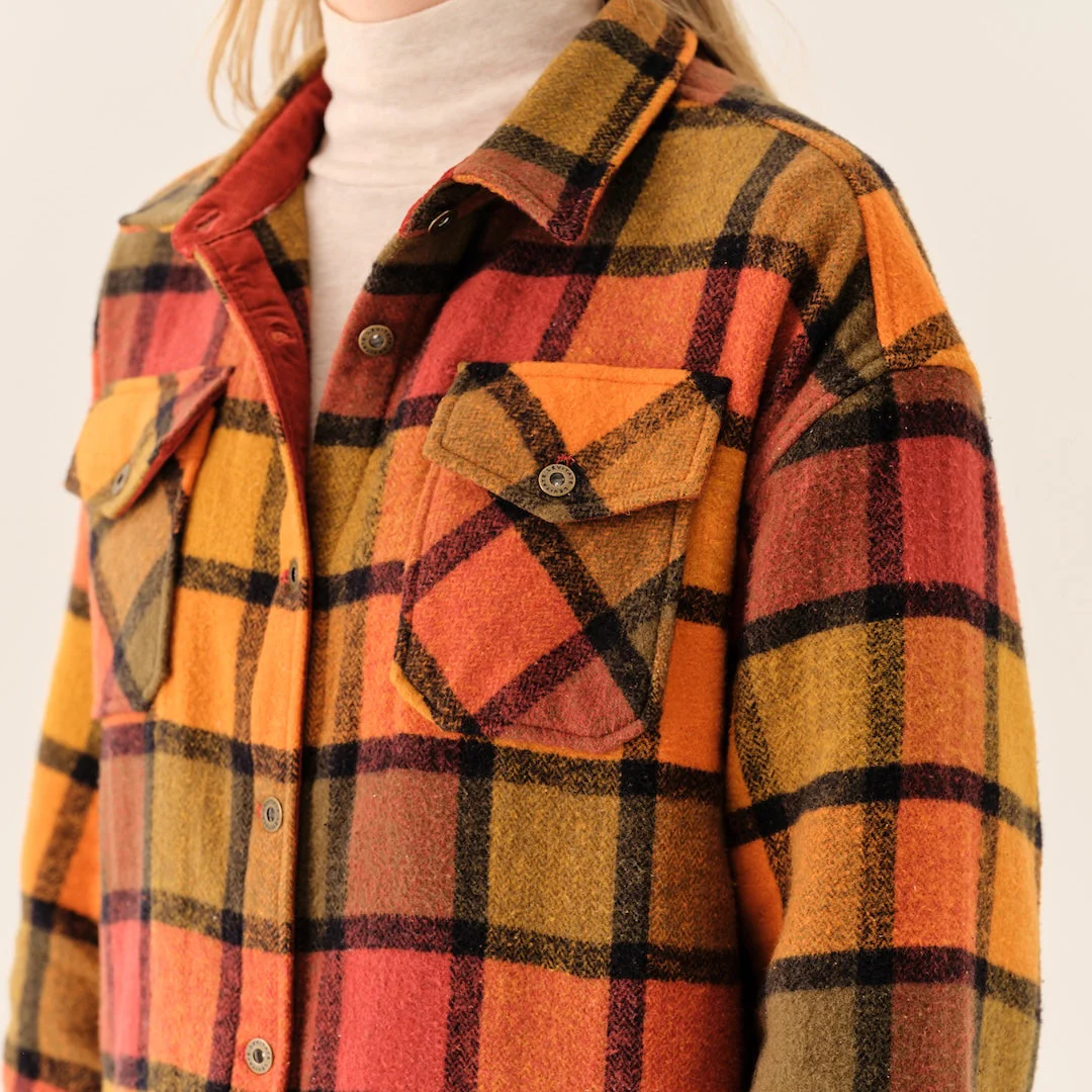 Women's Flannel Shirt Jacket - Image 30