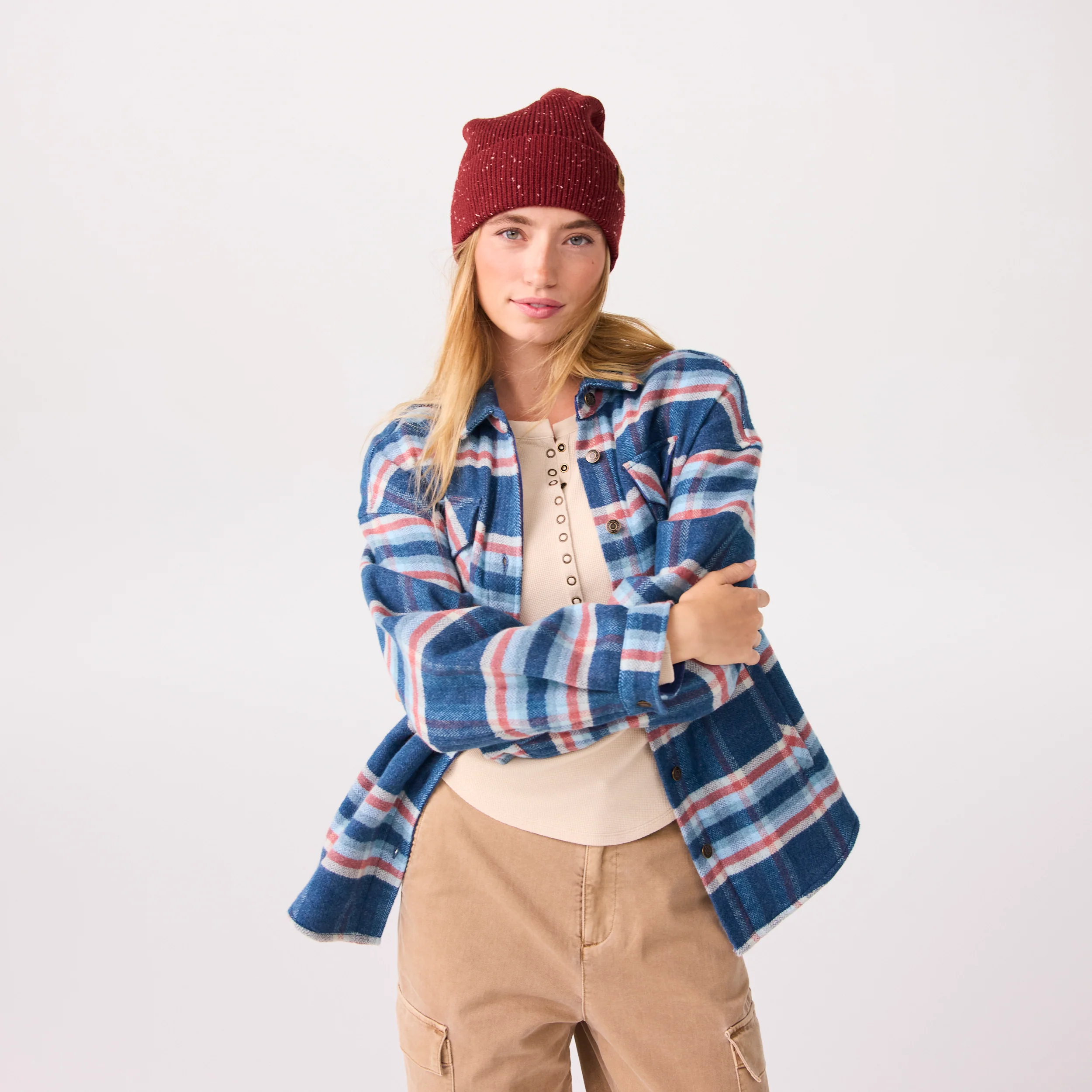 Women's Flannel Shirt Jacket - Image 12
