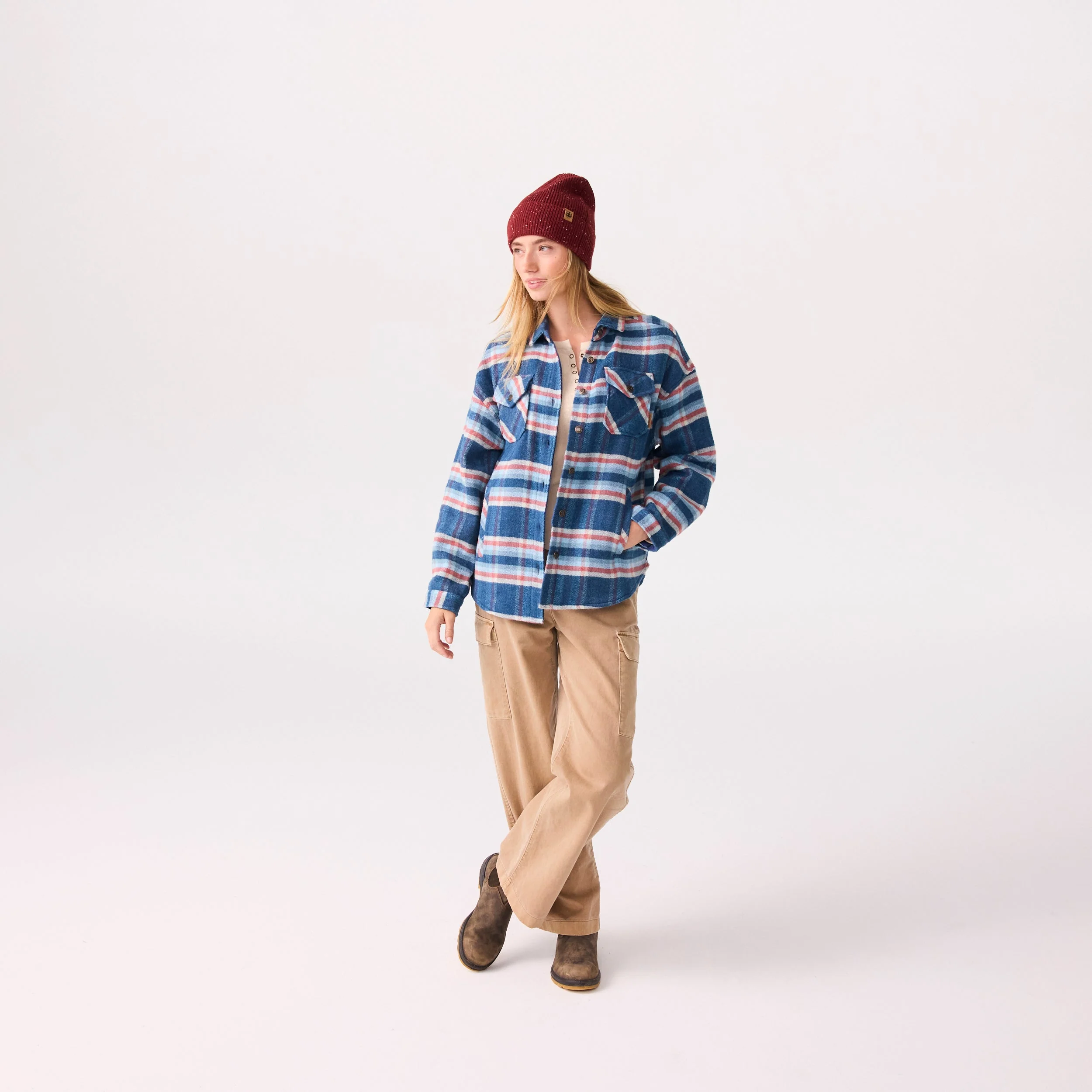 Women's Flannel Shirt Jacket - Image 13