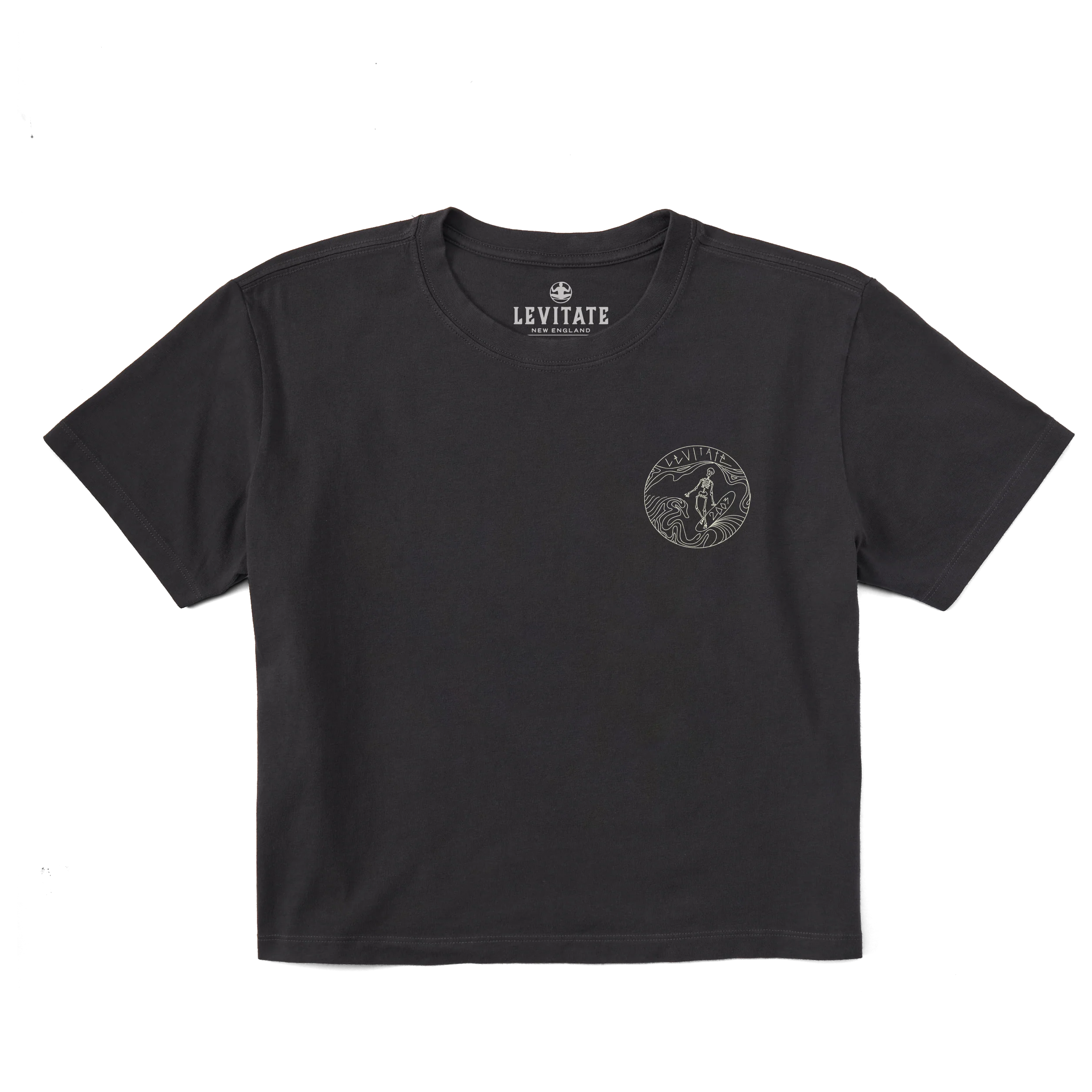 Women's Skeleton Surfer Short Sleeve Premium Tee - Image 2